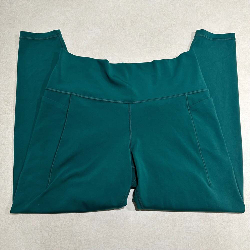 Athleta Transcend Stash Tight Leggings in Green, Size XL